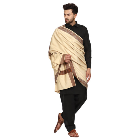 Men's Woven Acrylic Shawl